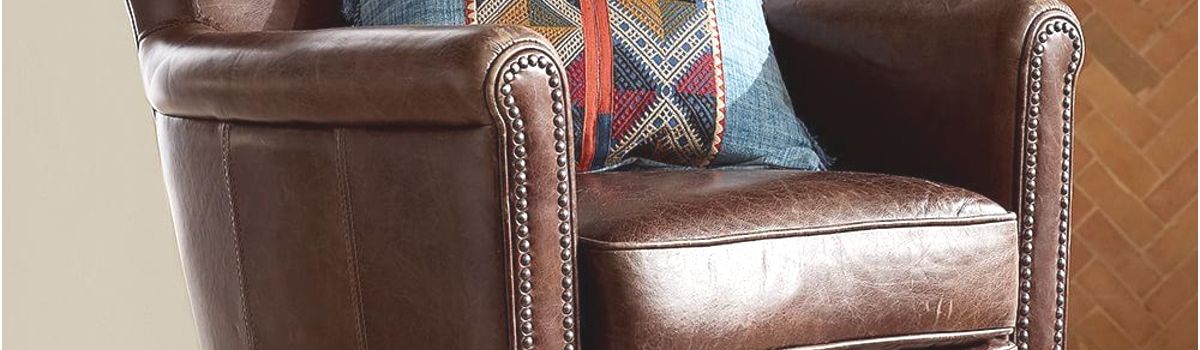 Irving Leather Chair Luxury Irving Leather Chair with Nailheads Pottery Barn