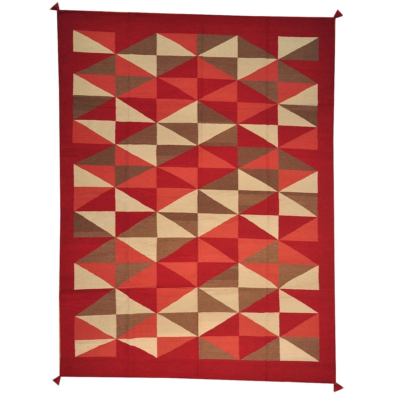 1800getarug style flat weave tribal and geometric rug wool area rug 9 x 12
