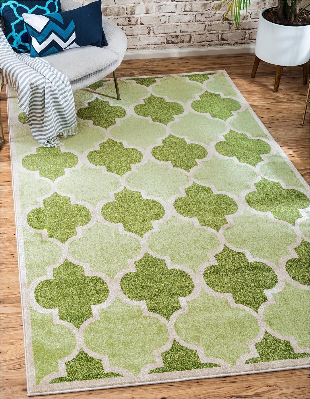 green unique loom 3 3 x 5 3 trellis rug area rugs