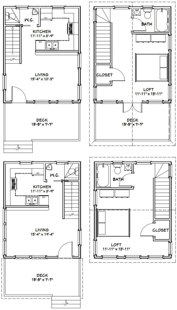 16x20 House Floor Plans | BradsHomeFurnishings