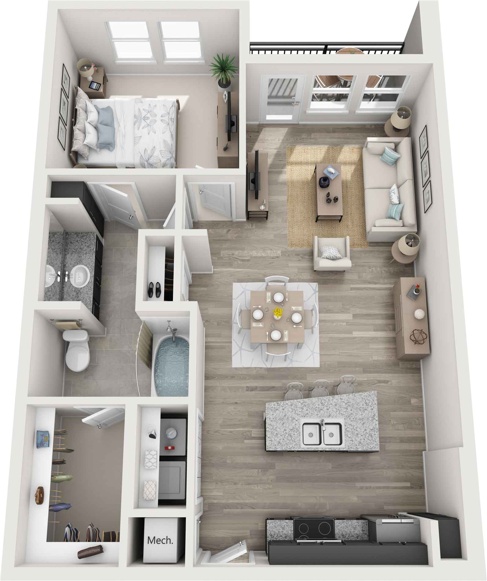 elliston 23 1 bedroom apartment 822 square feet