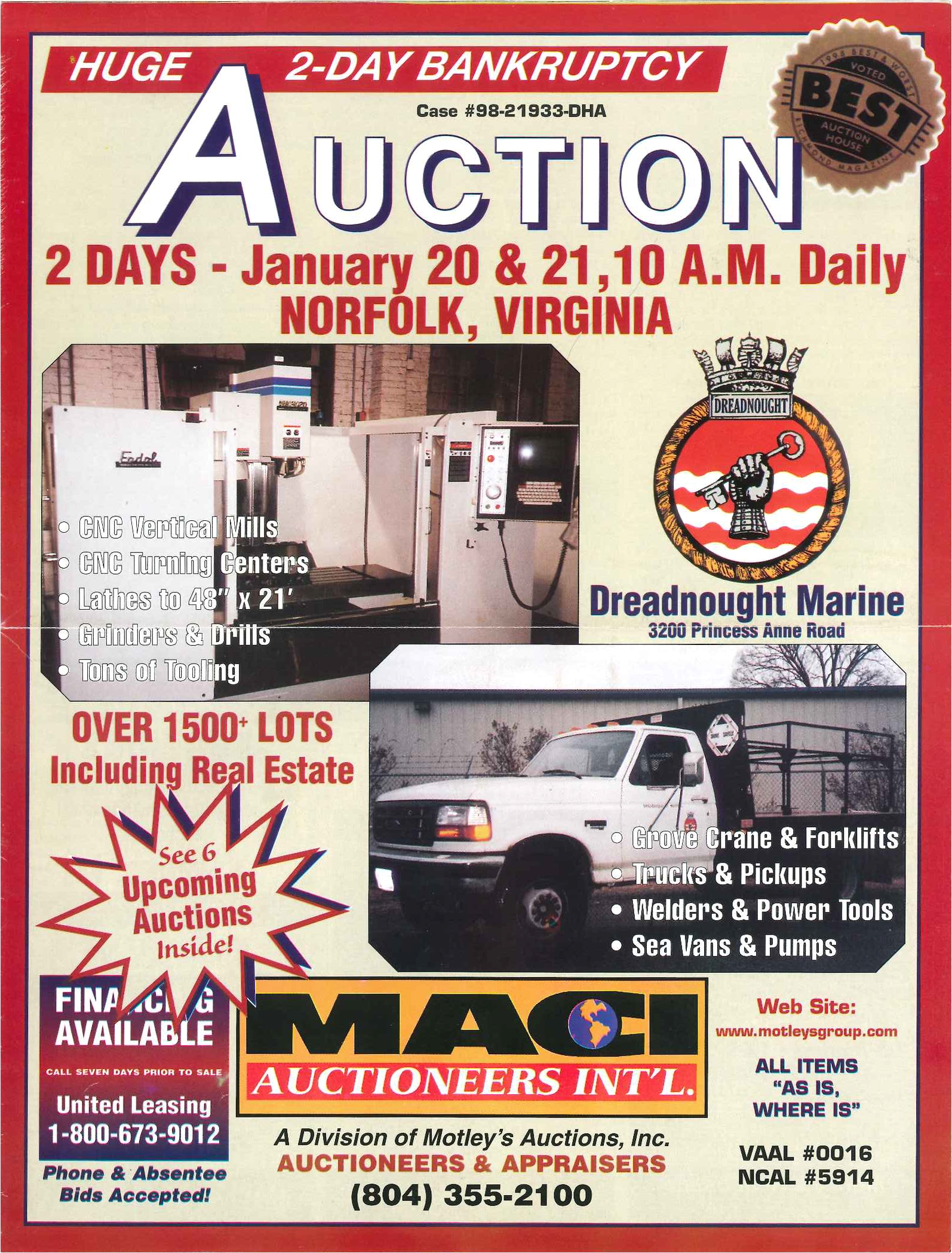 dreadnought marine bankruptcy auction