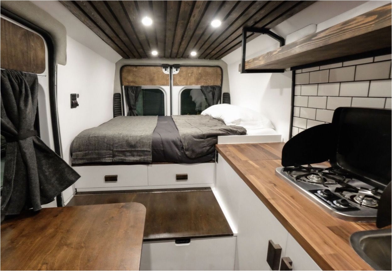 native campervans just introduced a new campervan called the biggie it s a 2016 promaster built out camper van for two with a queen sized bed full kitchen