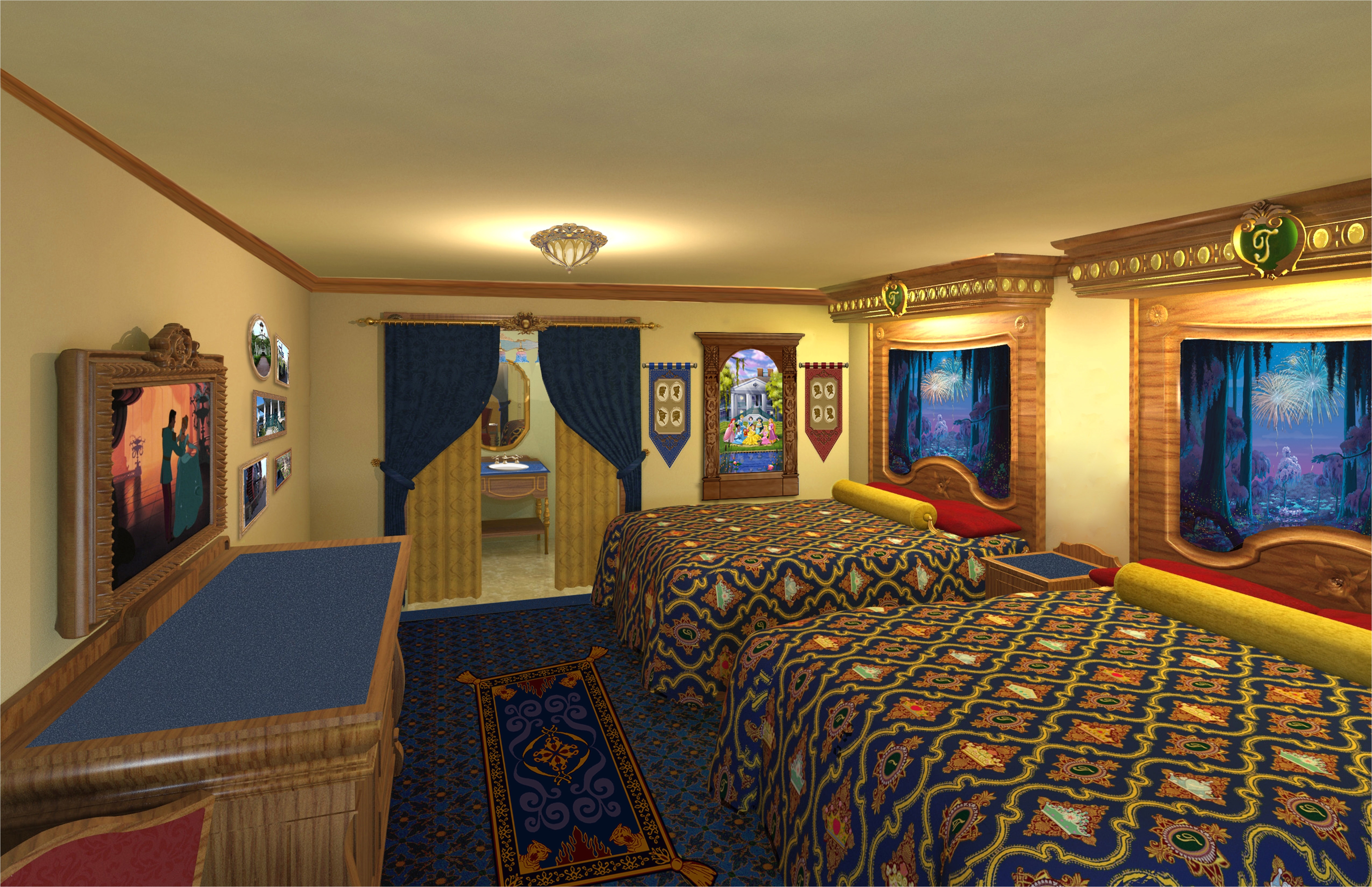 details and layouts of the royal guest rooms located in two magnolia bend mansion buildings at