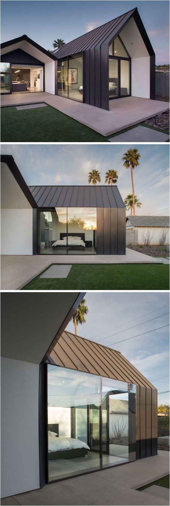 a contemporary update and extension for a 1930s home in phoenix arizona
