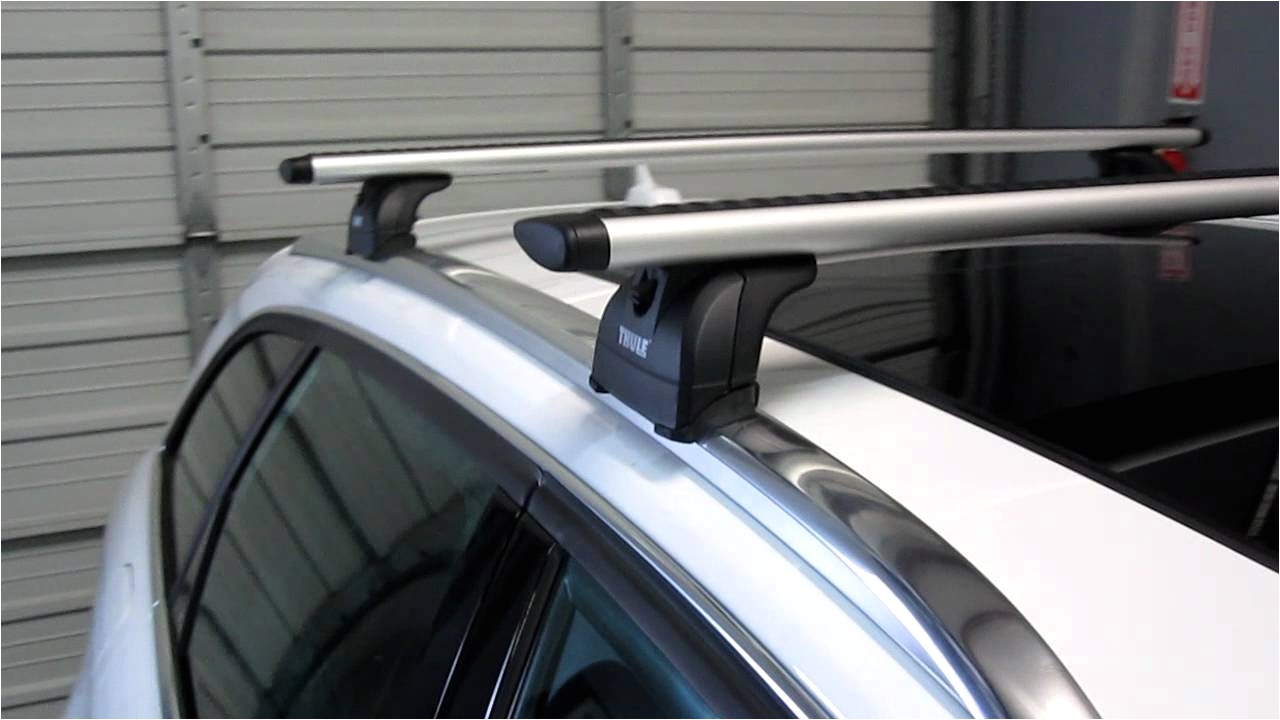 2012 audi a4 avant with thule 460r podium aeroblade base roof rack by rack outfitters youtube