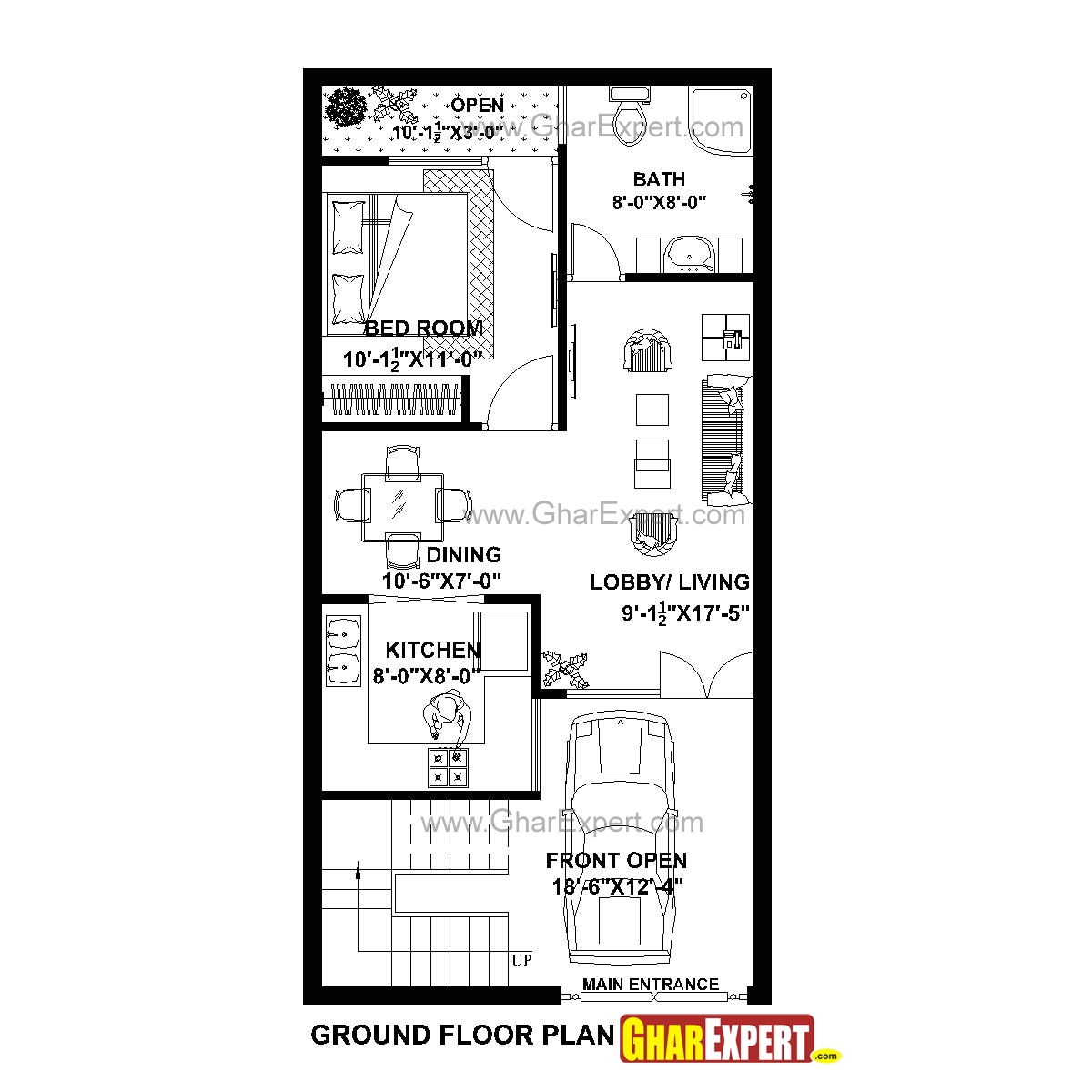 20×40 House Plan 2bhk Image Result for 20×40 House Plan Projects to Try Pinterest