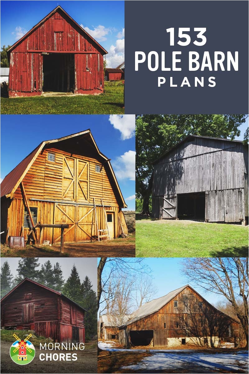 153 free diy pole barn plans and designs that you can actually build