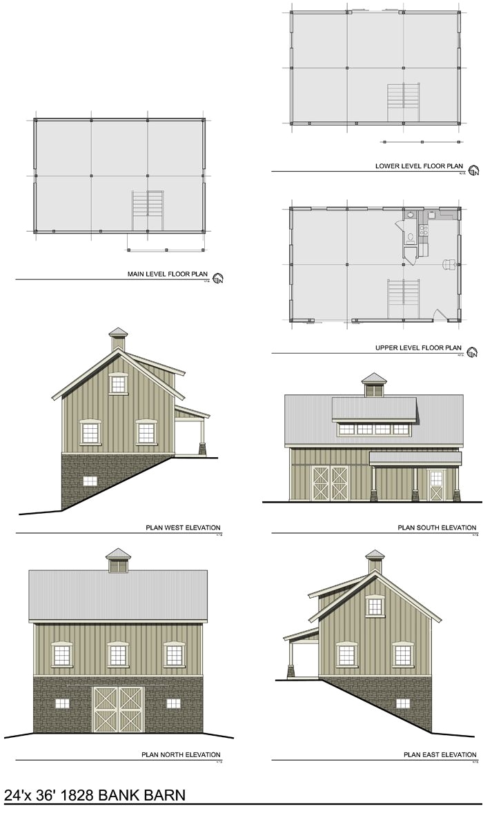 the 1828 bank barn barn plans thenorthamericanbarn com top living quarters