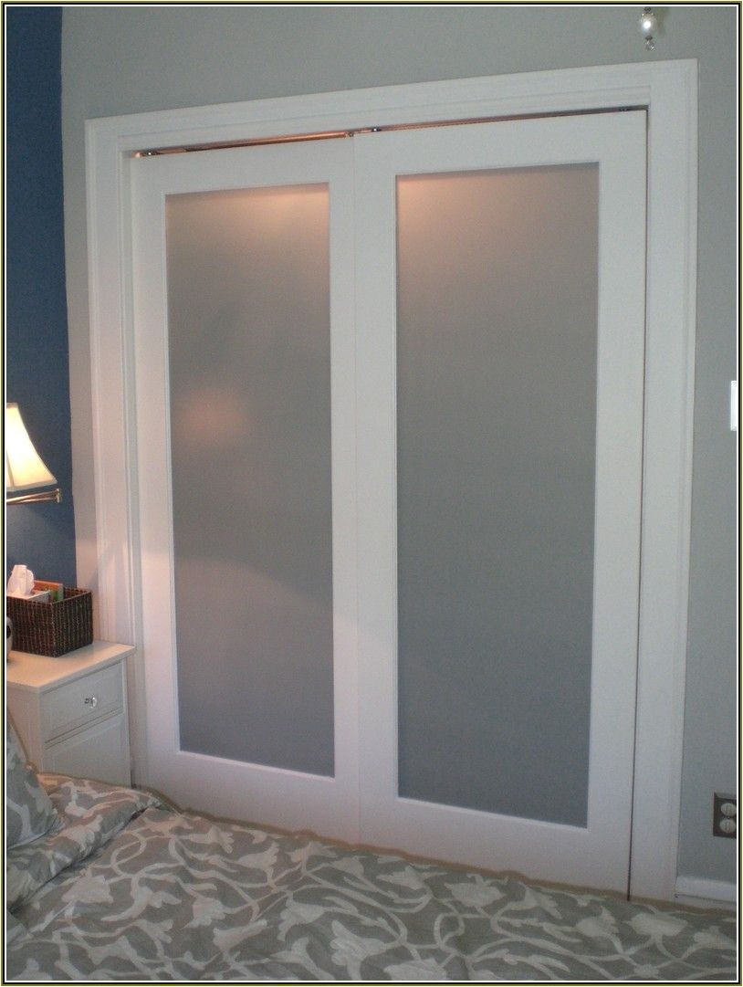 frosted glass closet doors lowes