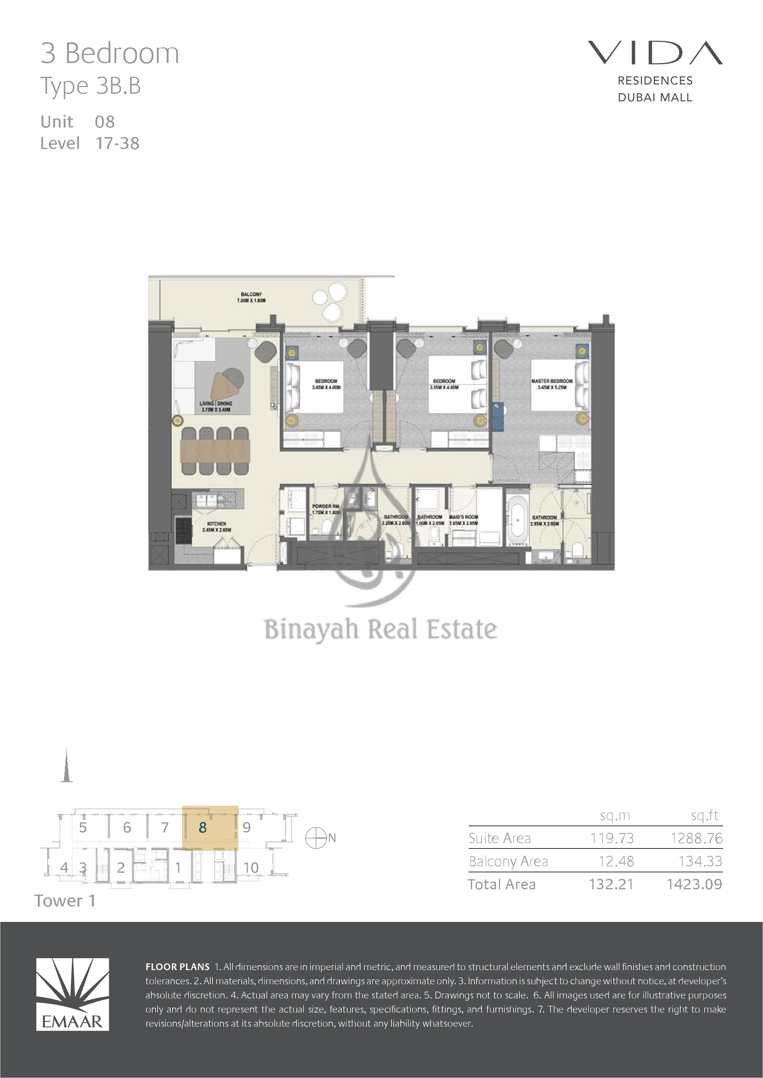 3 bedroom rv floor plan vida residences dubai mall 2 bed type 2b f floor plan