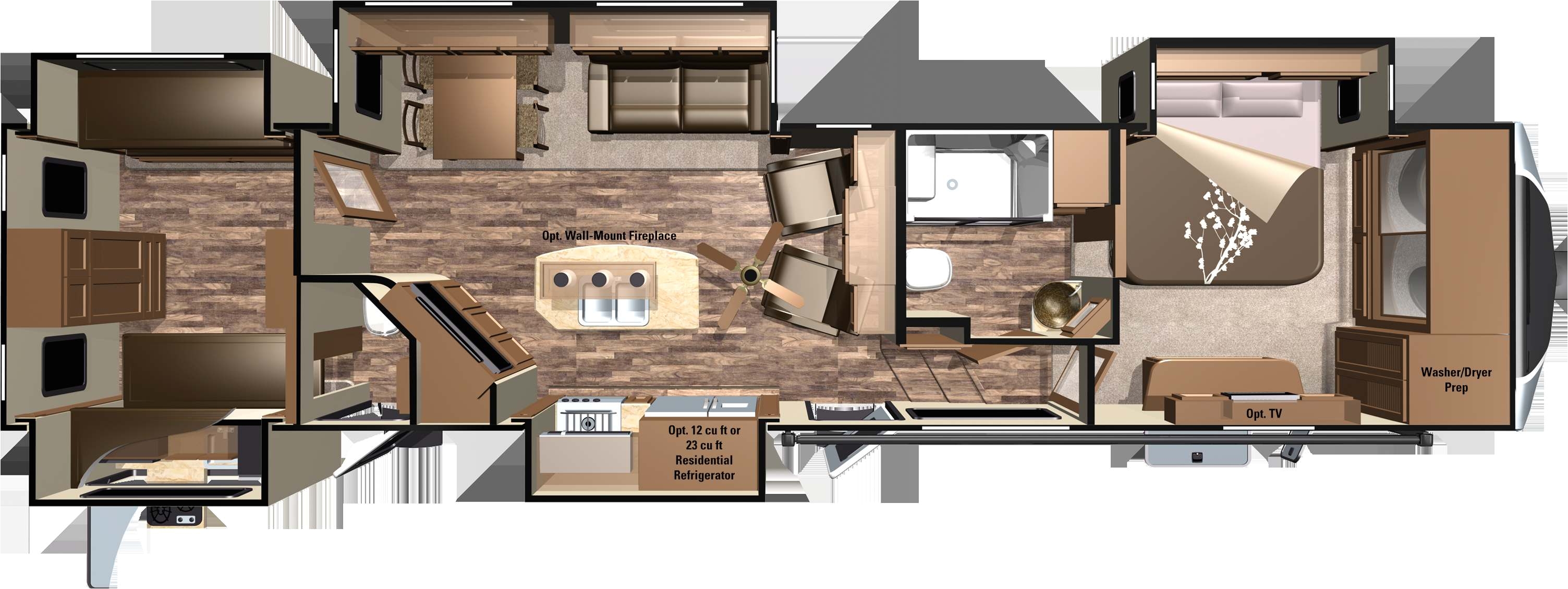 open range rv floor plans new 3 bedroom motorhome 337fls cougar fifth wheel rv for travel