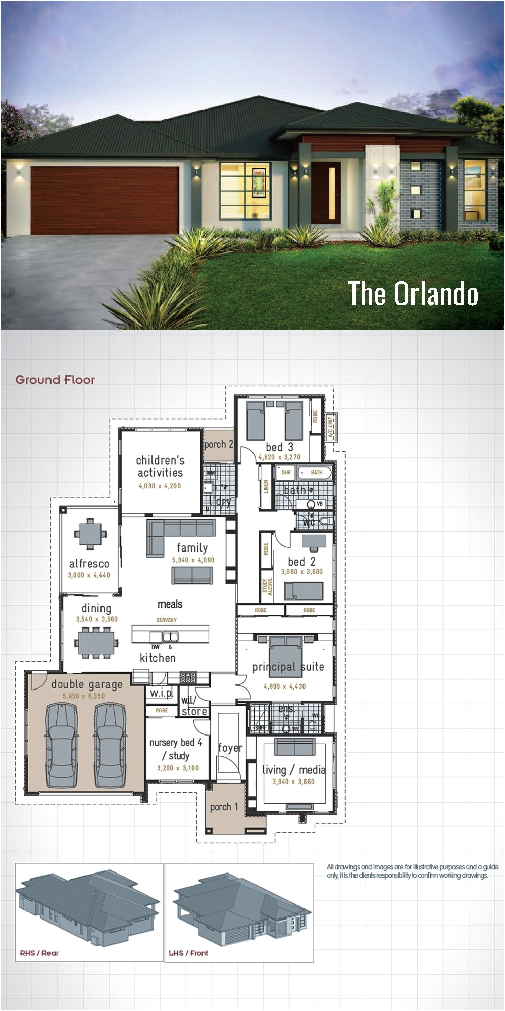 4 bedroom double wide floor plans single storey house design the orlando a generous size of 278 sq