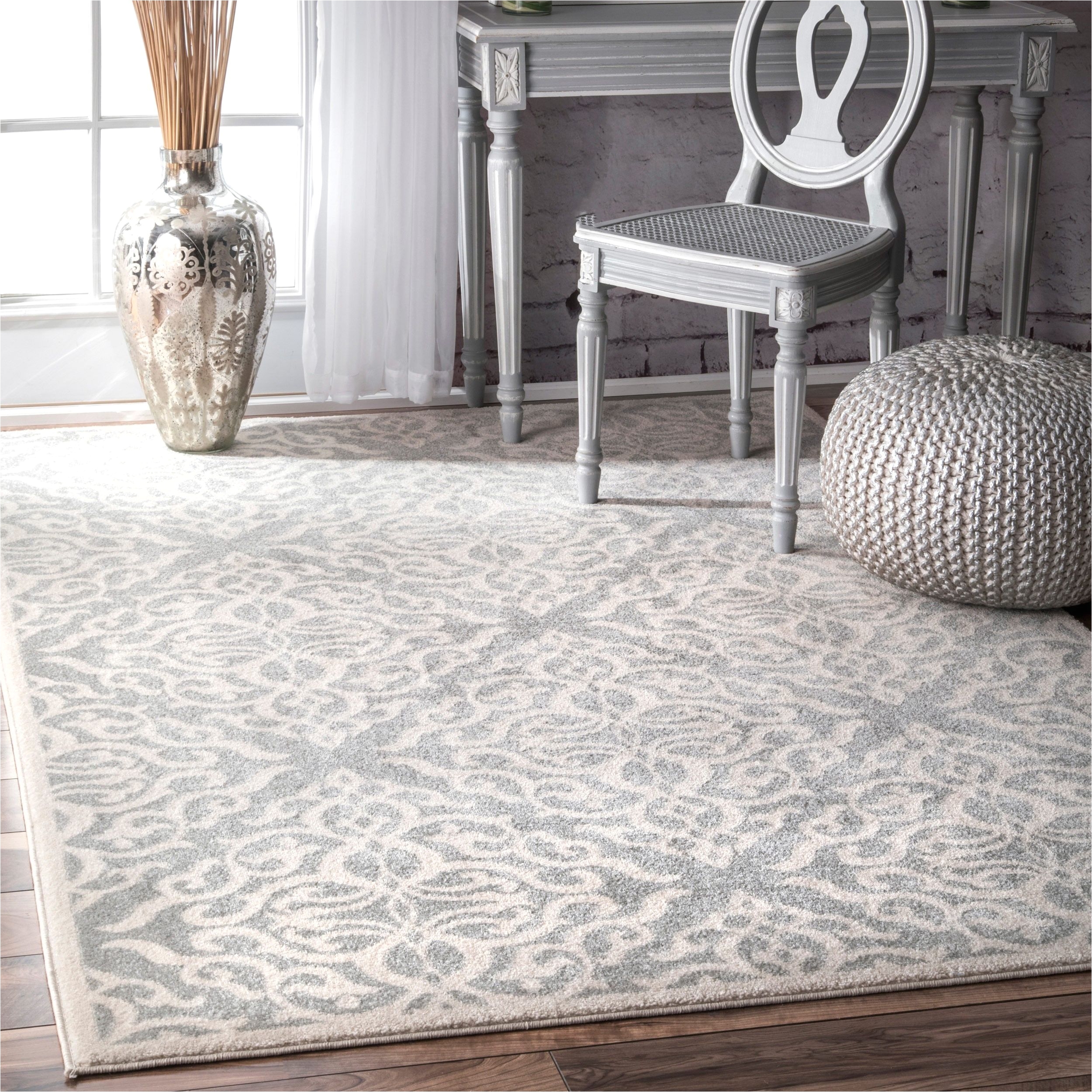 4×6 area Rugs Target Nuloom Transitional Modern Fancy Silver area Rug 5 X 7 5 Silver