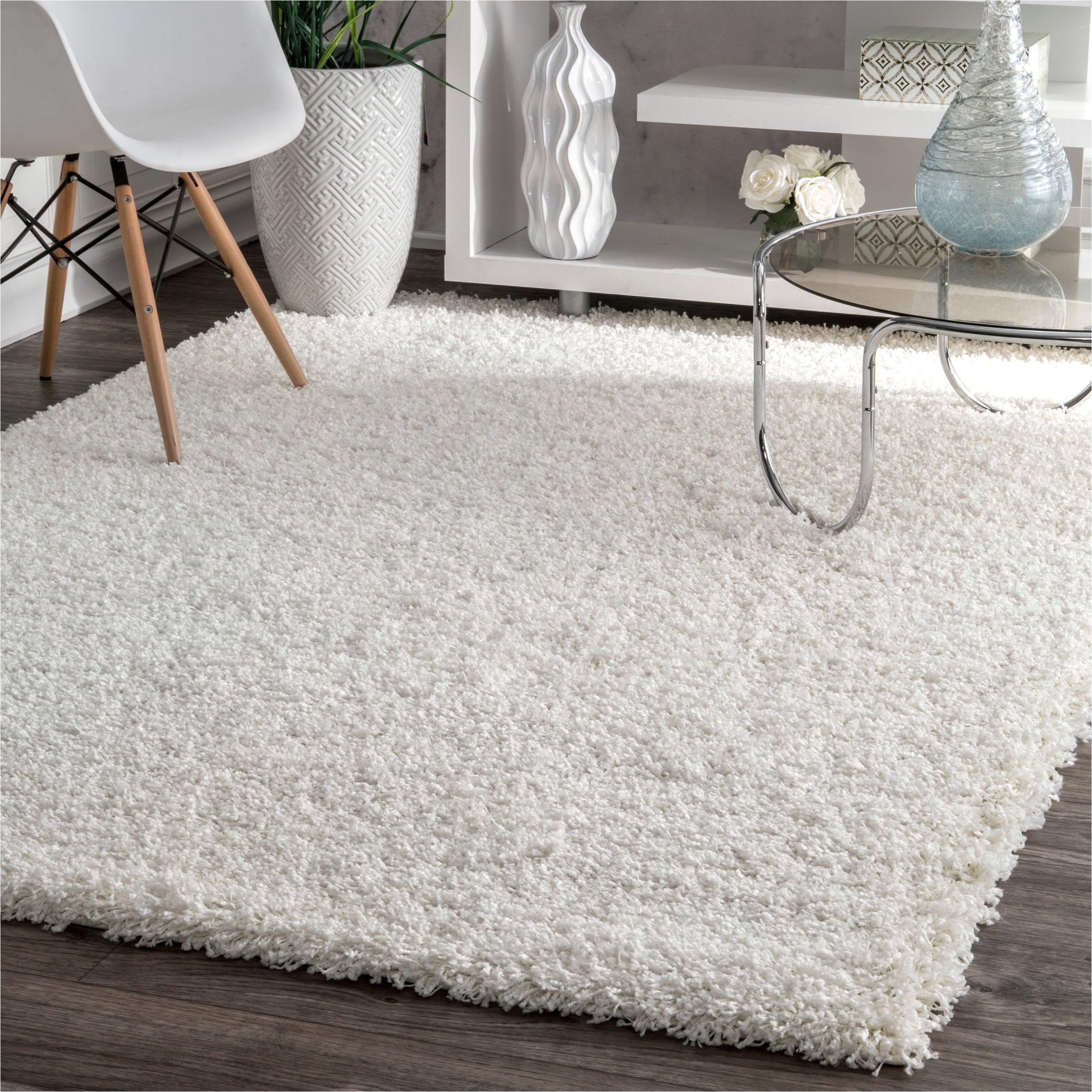 nuloom alexa my soft and plush shag rug 8 x 10 white size 8 x 10 polyester solid
