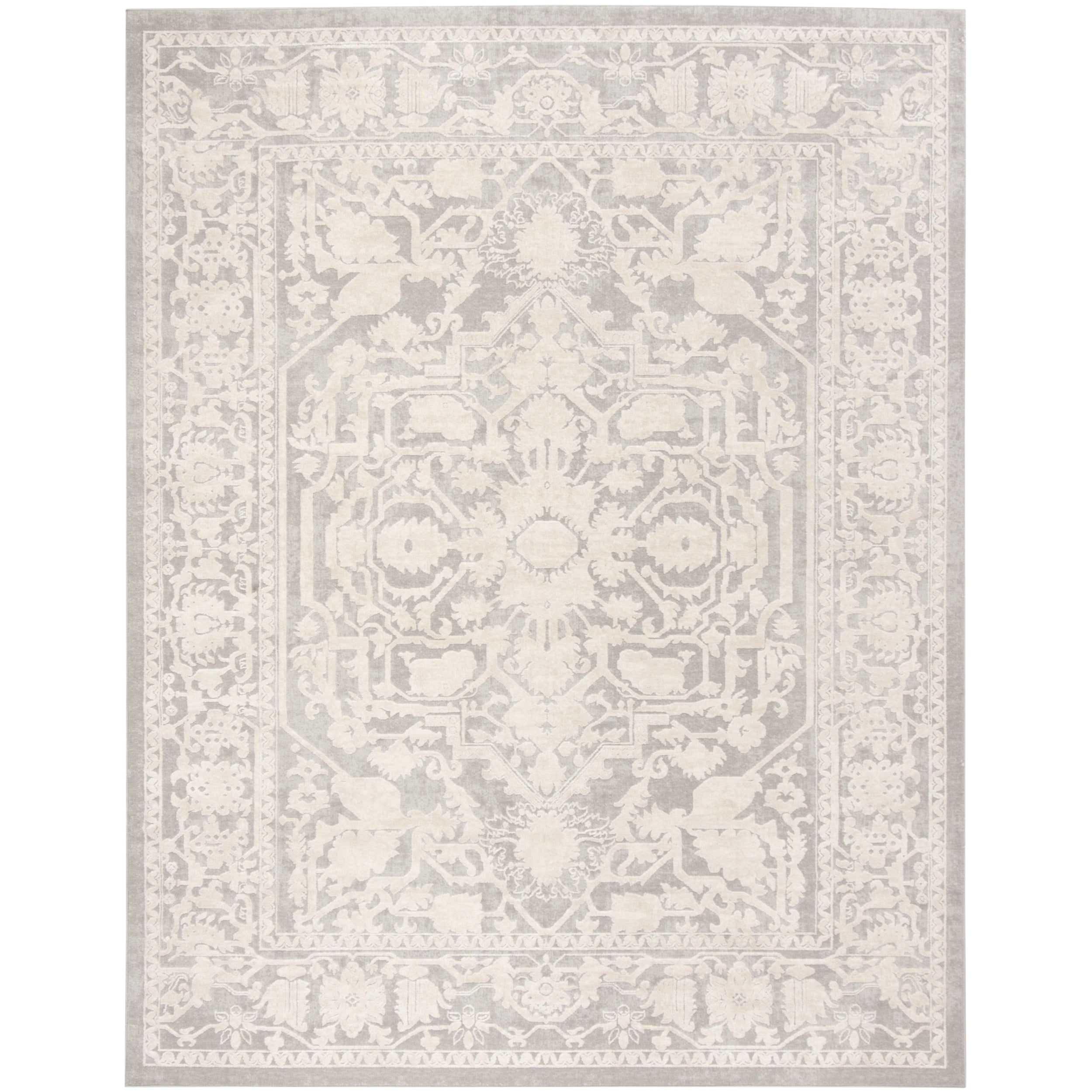 safavieh reflection light grey cream ivory polyester rug 6 x 9 rft665c 6