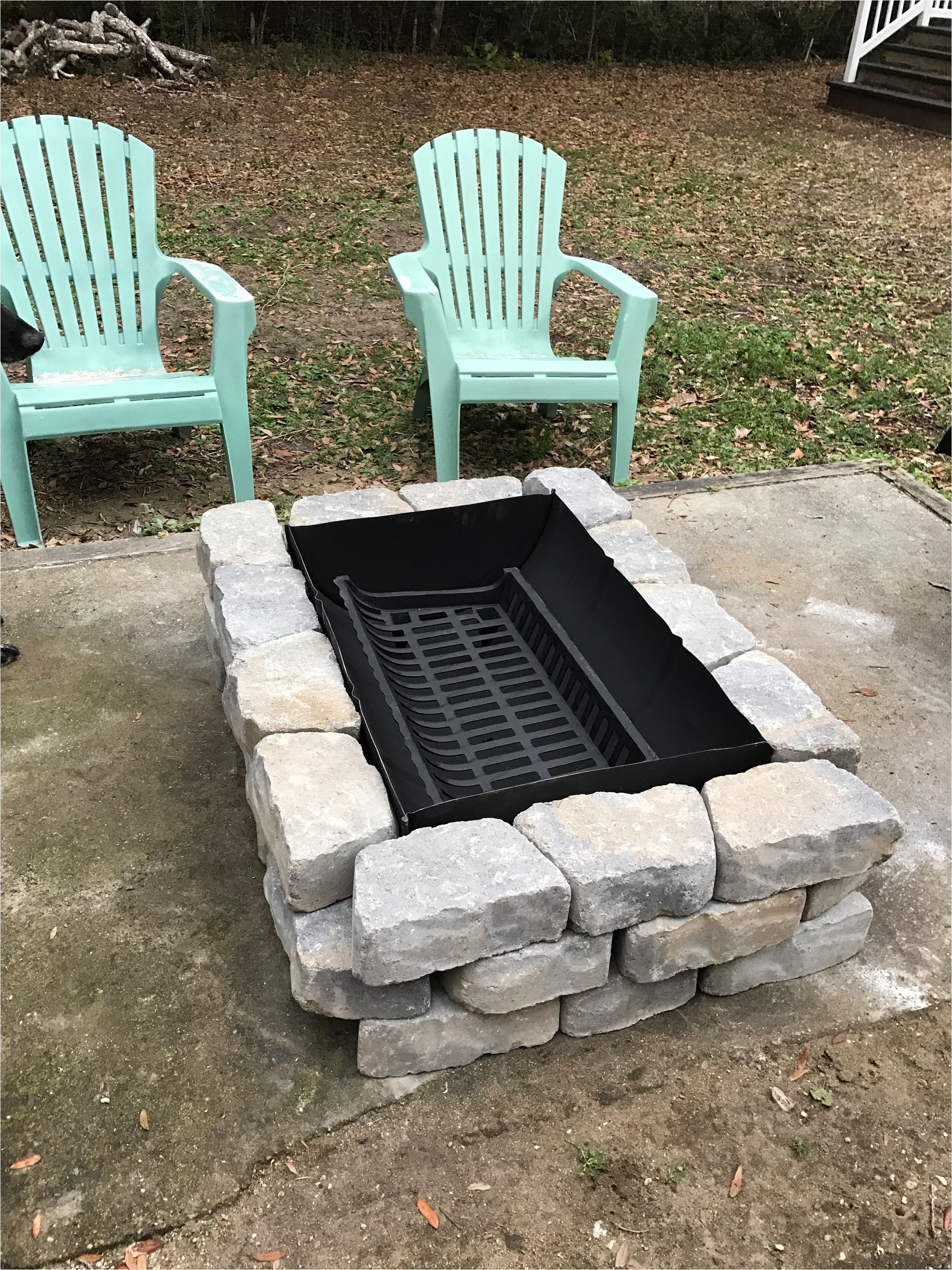 55 Gallon Drum Fireplace Kit Inexpensive Fire Pit Made From A 55 Gallon Drum A Grate From
