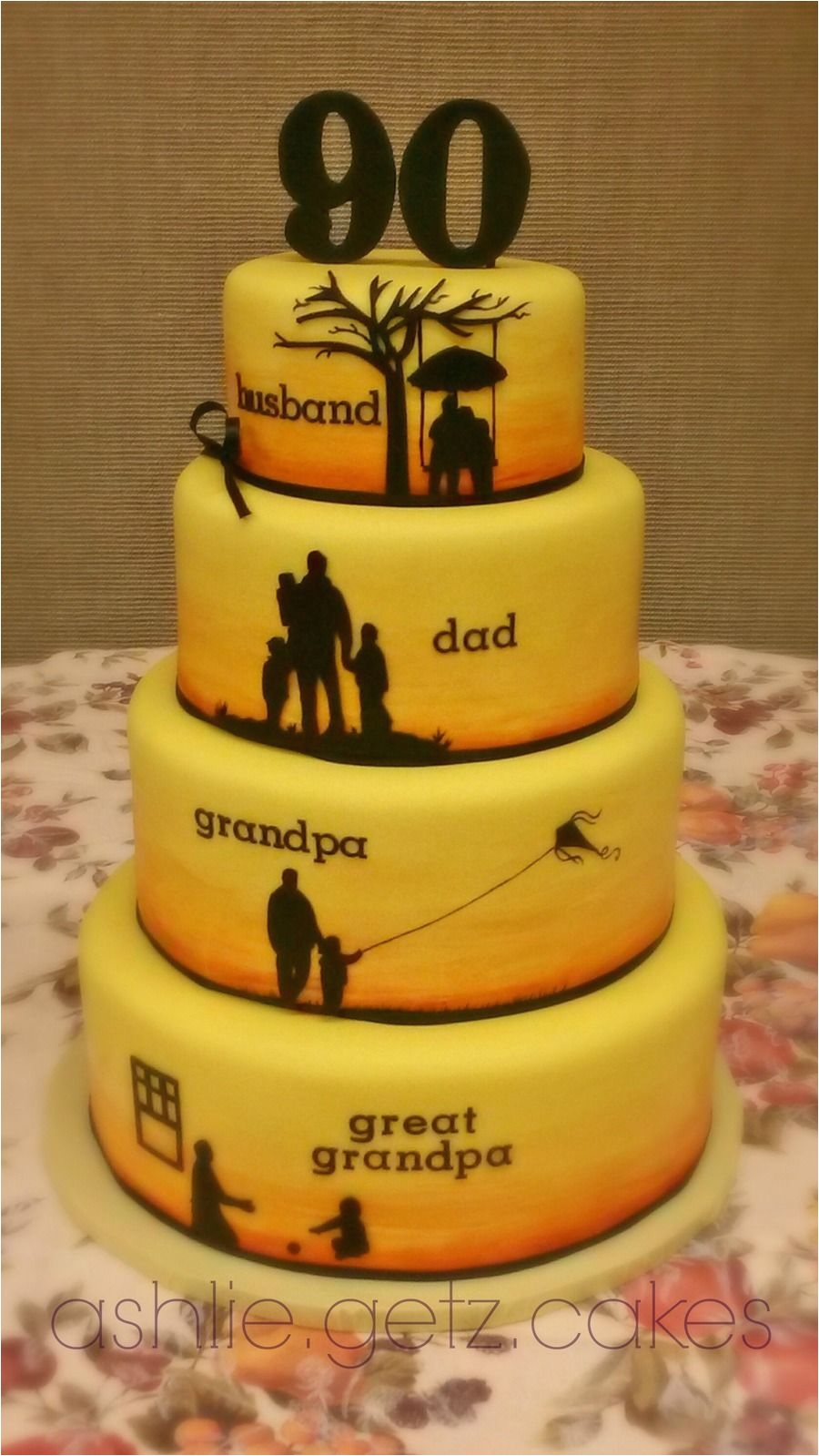 90th birthday cake