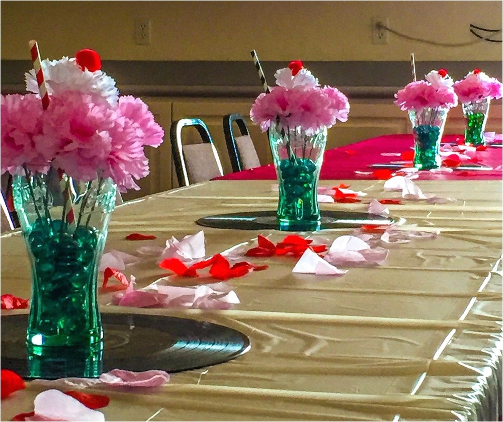 65 Birthday Table Decorations 1950 S sock Hop Party Decorations Pinterest sock Hop Party Diy