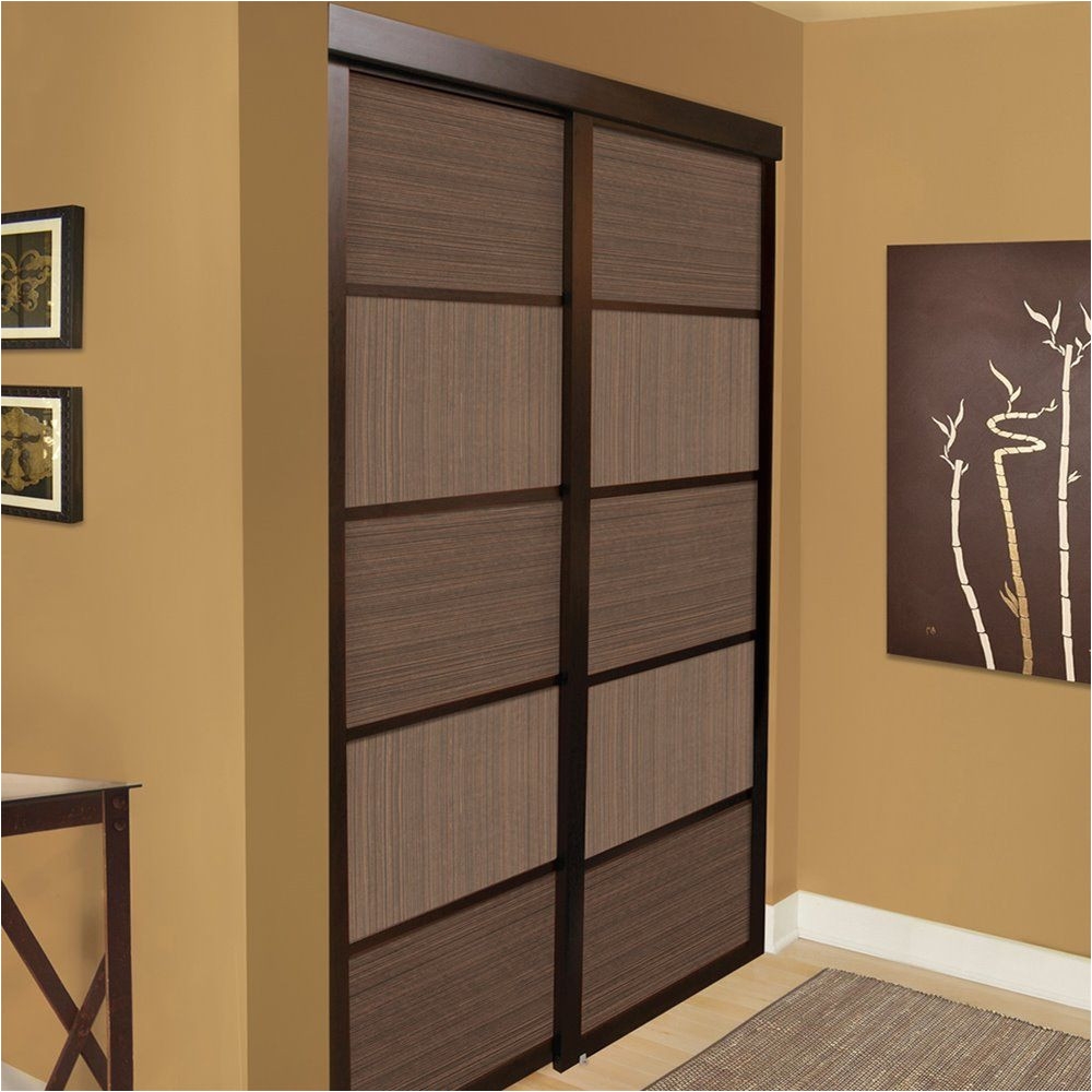 patio door barrier railing lowes fresh shop unbranded espresso cafe sliding closet door at lowe s