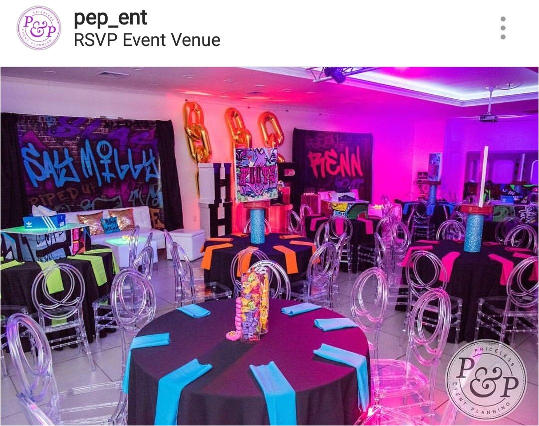 hip hop 90s theme sweet 16 birthday party