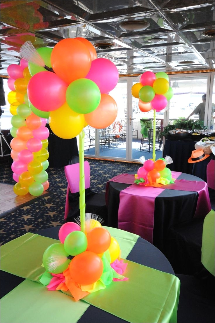 baloons many colours neon party decorationsdecorations with balloons90s