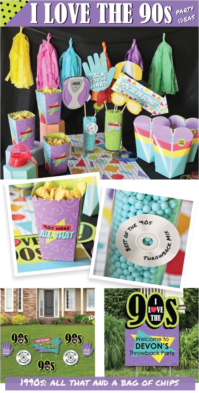 90s Party Decorations Supplies 1990s Party Ideas Throwback 90s Party Decorations From