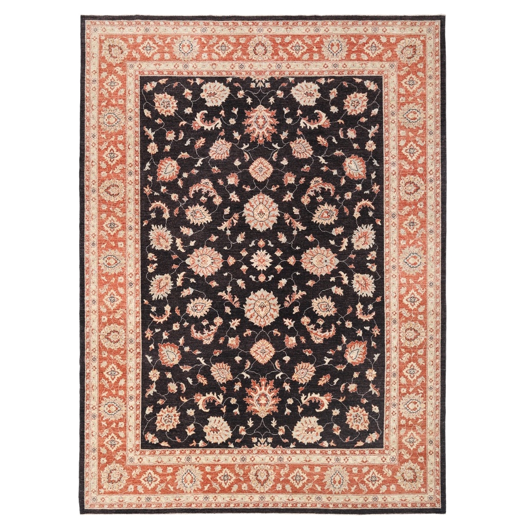 9×12 oriental Rugs Afghan Hand Knotted Vegetable Dye Oushak Wool Rug 9 X 12 4