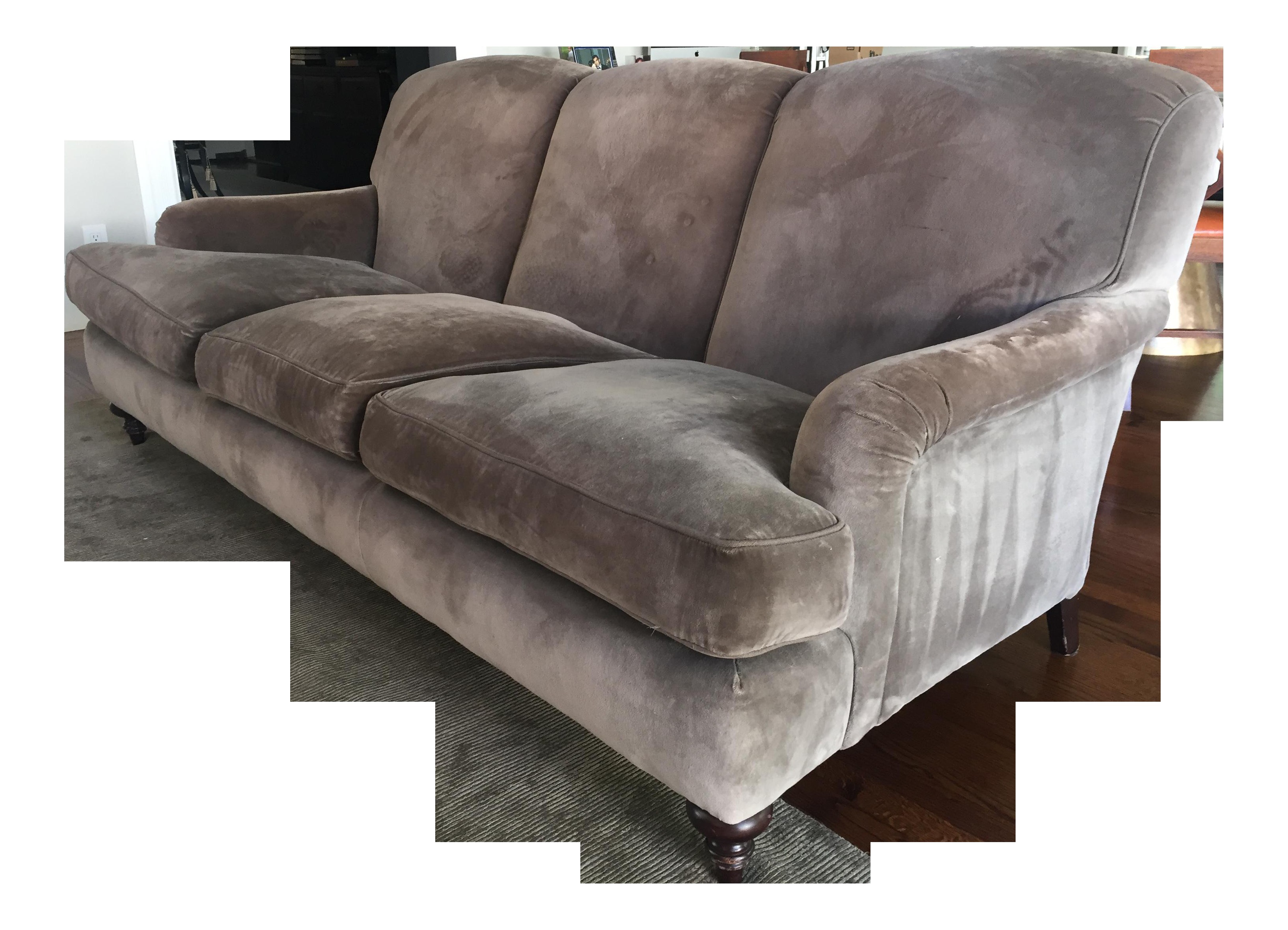 cotton velvet upholstered rudin sofa