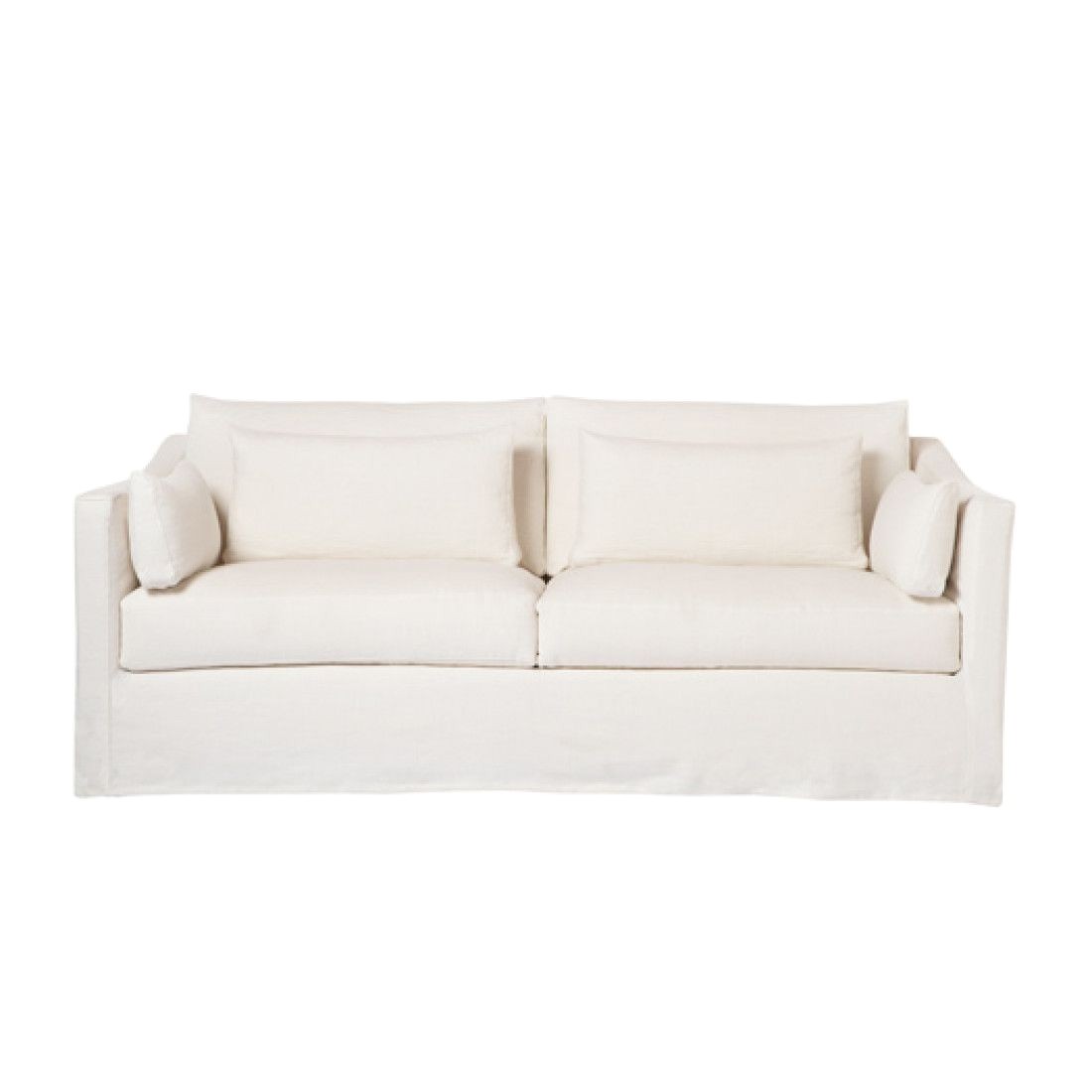 A Rudin sofa 2672 Rebecca Deluxe 84 sofa Slipcovered by Cisco Brothers Living Rooms