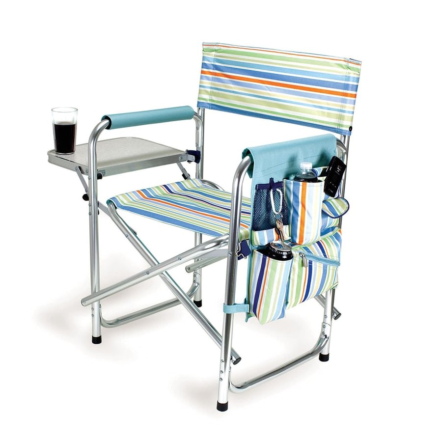 Aluminum Camping Chairs Shop Picnic Time Aluminum Folding Camping Chair at Lowes Com