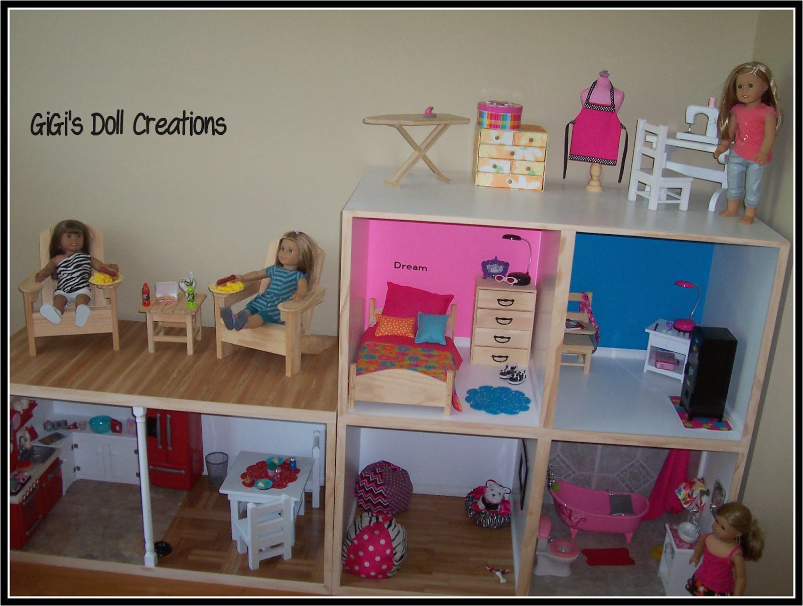 gigi s doll and craft creations american girl doll house tutorial
