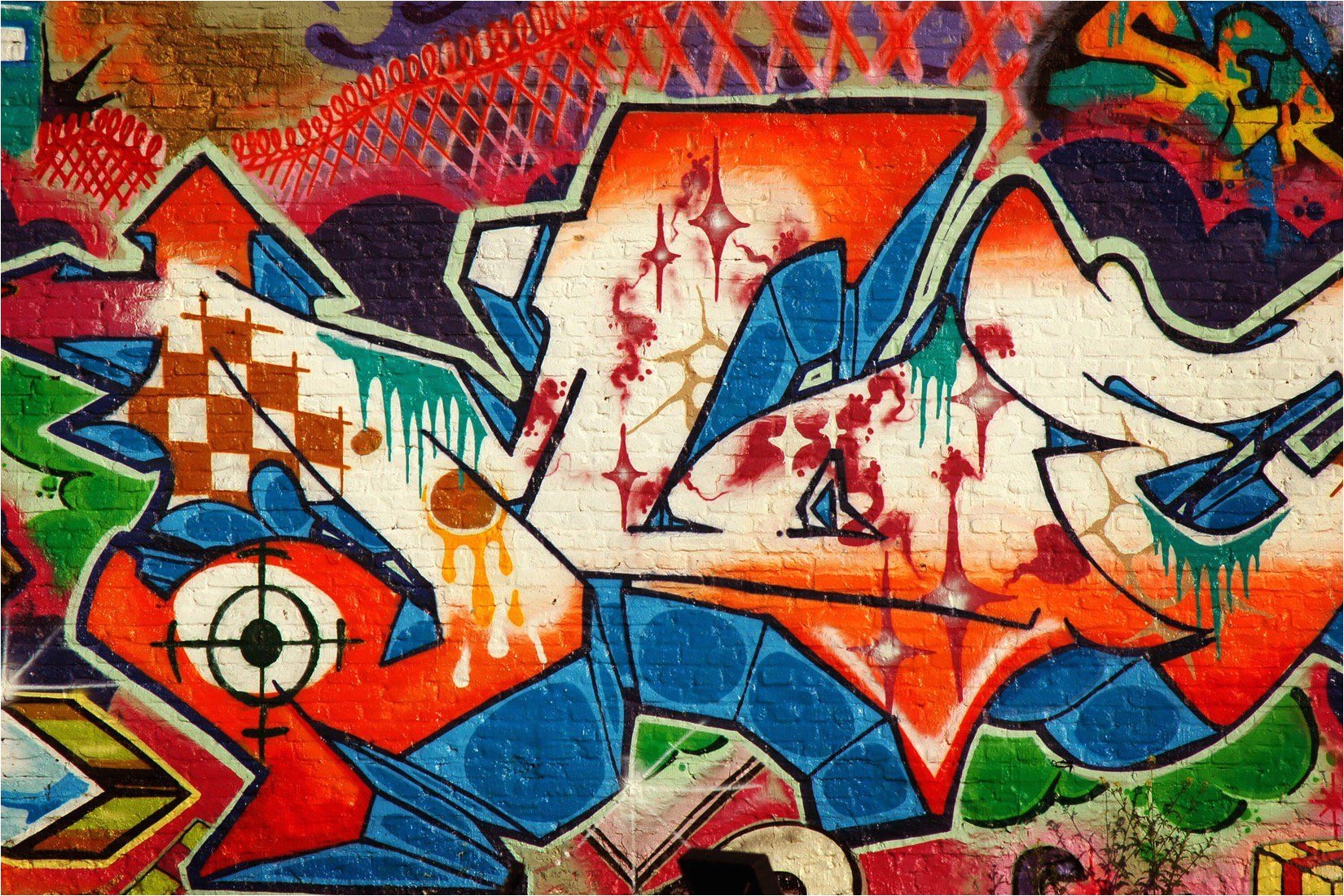 red white and blue graffiti wall mural muralswallpaper co uk