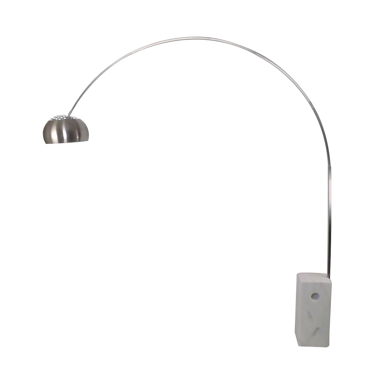 arco floor lamp white square marble base http www franceandson