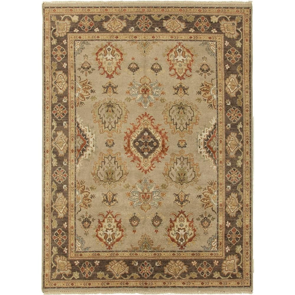 hand knotted silver lining 9 ft x 12 ft oriental area rug