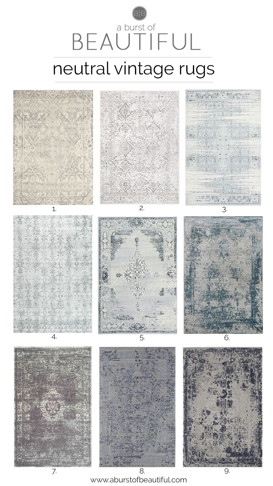 neutral vintage area rugs are an easy way to add color texture and pattern to any space in your home