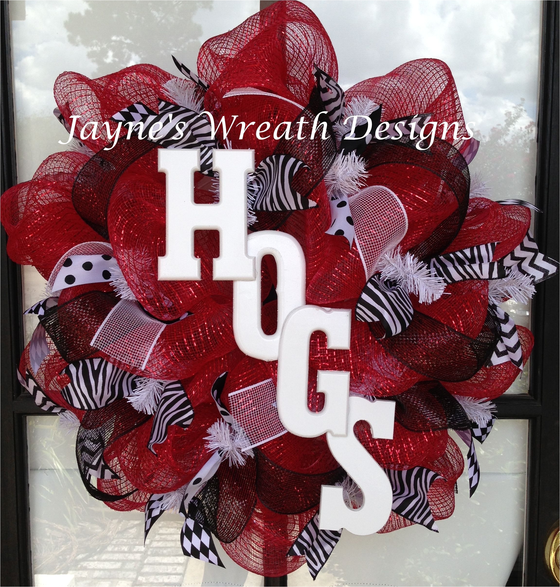 arkansas razorbacks wreaths hogs jayne s wreath designs on fb