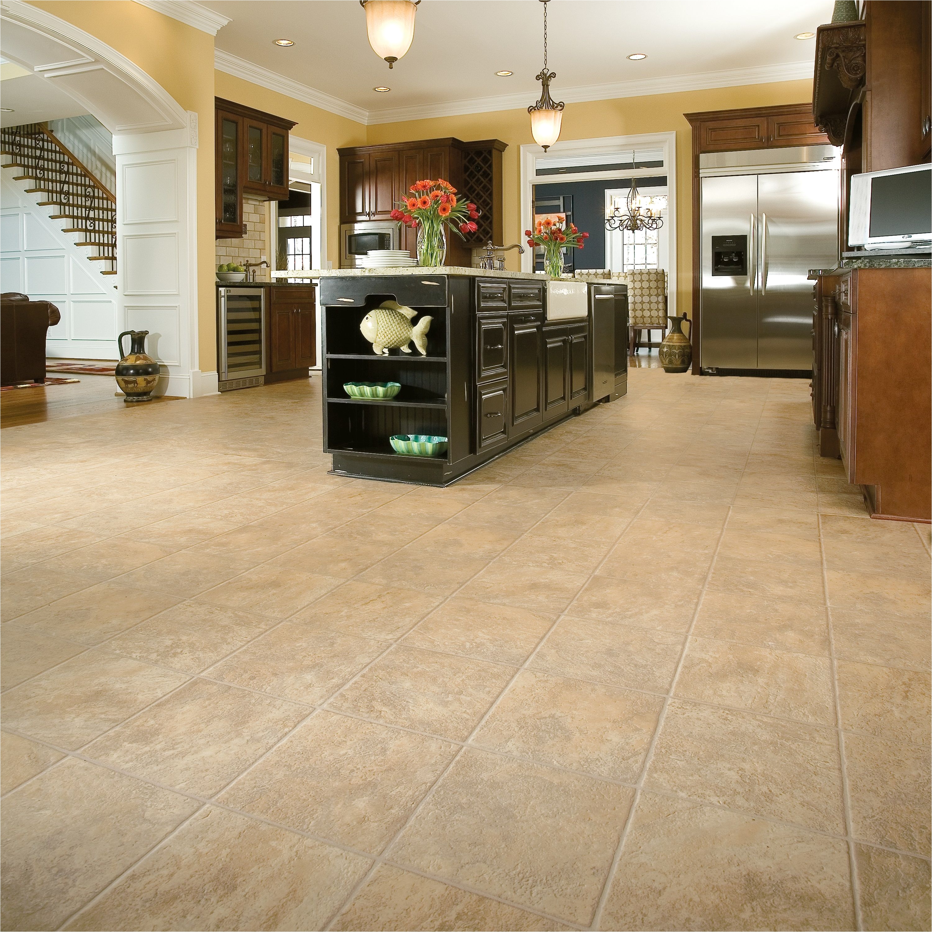 vinyl flooring that looks like limestone