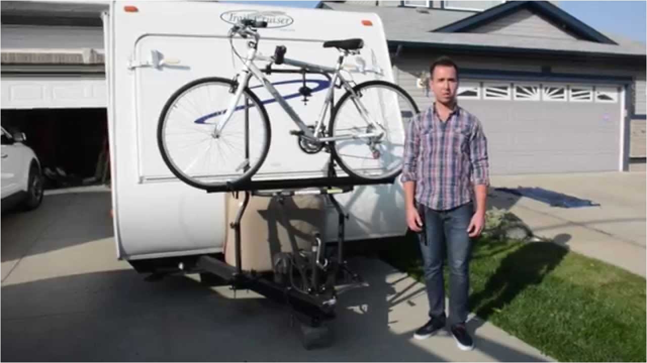 arvika rv bike rack travel trailer installation demo by racks for cars youtube