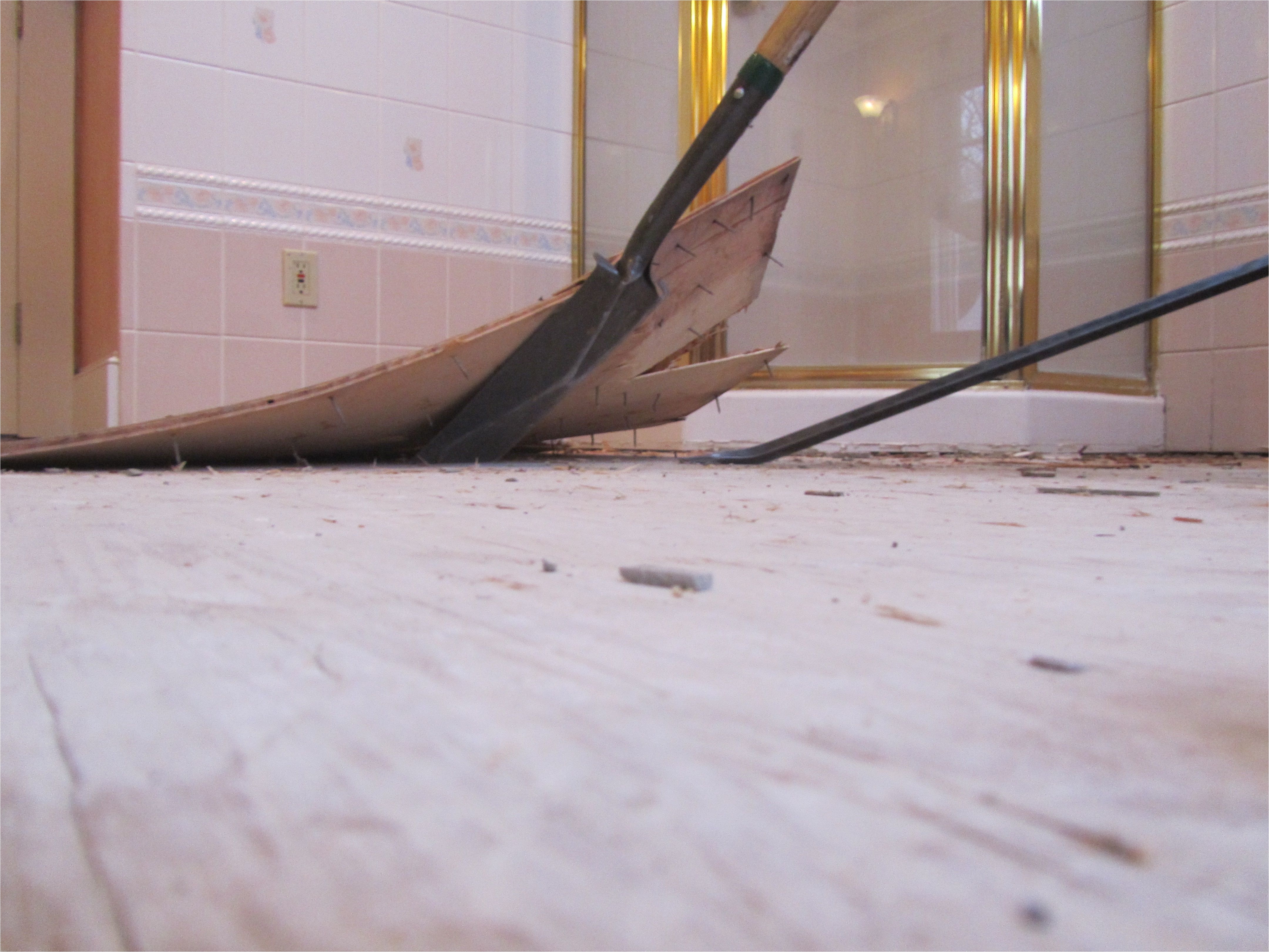 removing ceramic tile img how to remove floor and underlayment