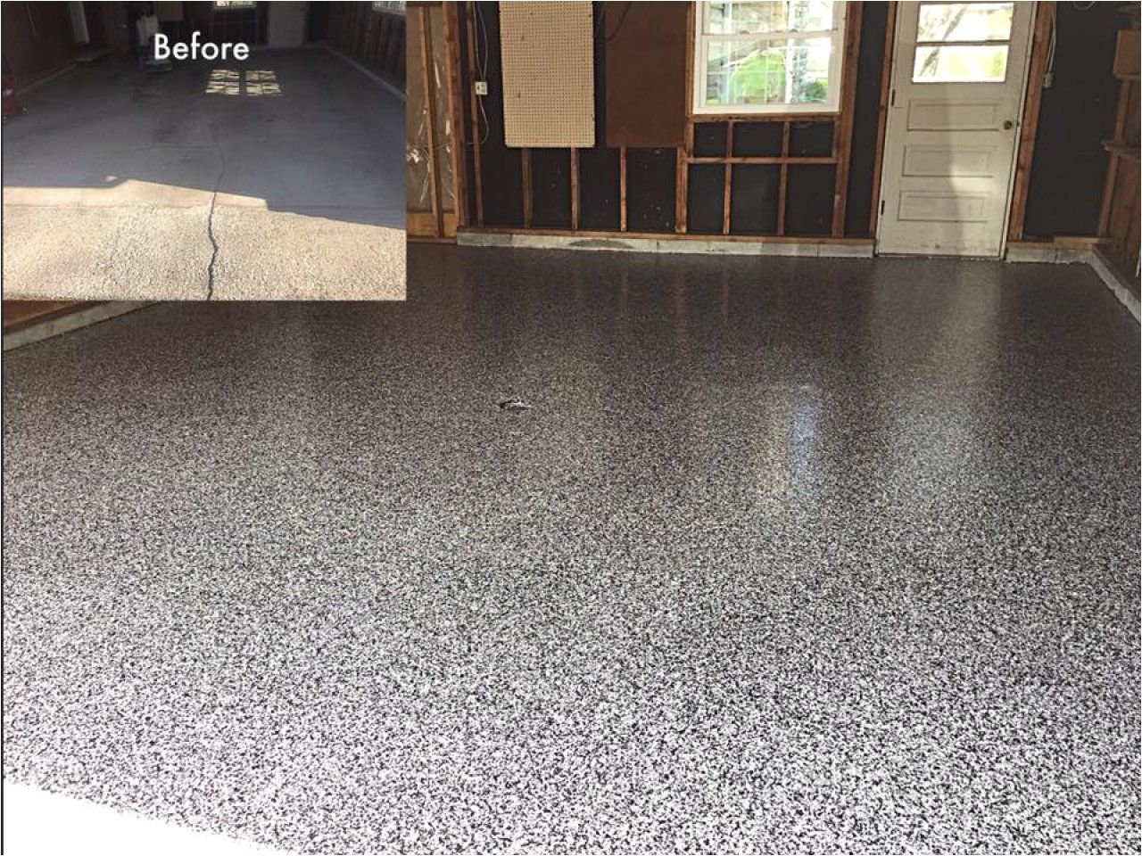 Asphalt Floor Tiles before and after Picture Of Graniflex Garage Flooring In Findlay