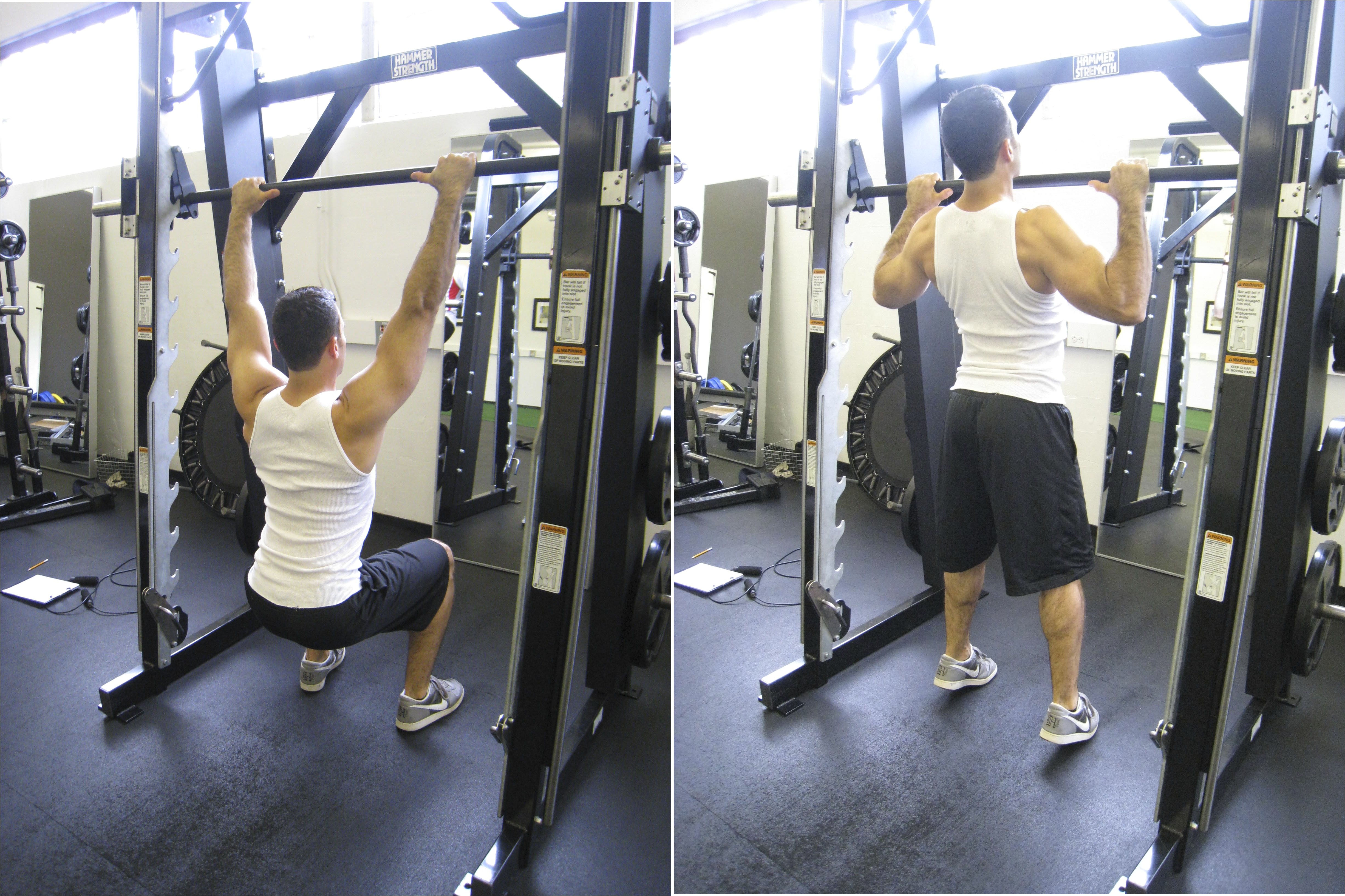 assisted squat machine for sports