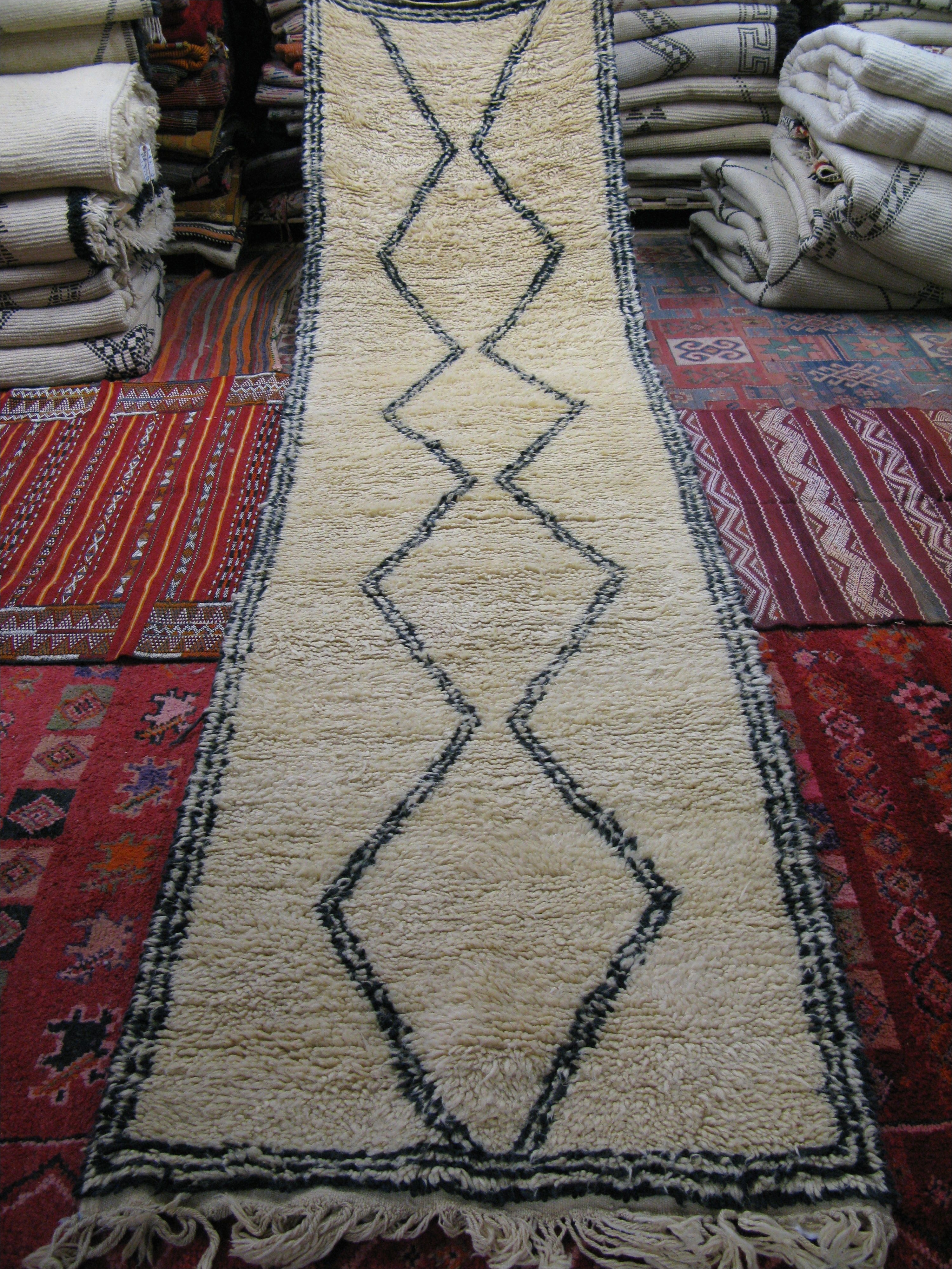beni ourain runner by imports from marrakesh www importsfrommarrakesh com hand woven