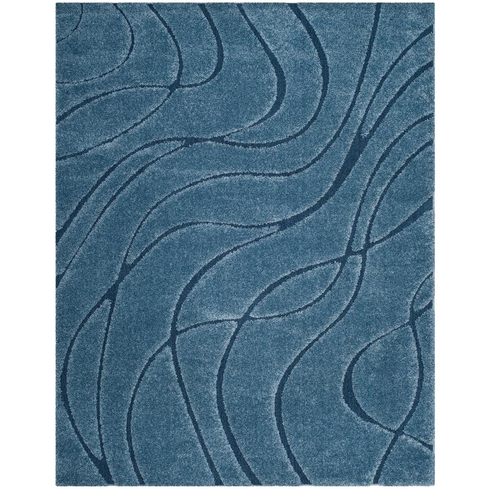 florida shag light blue blue 8 ft x 10 ft area rug