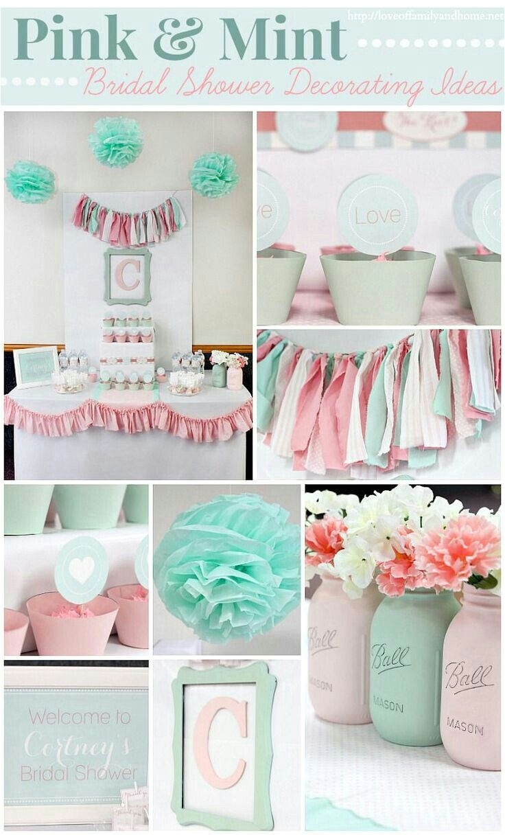 pink and mint decorating ideas