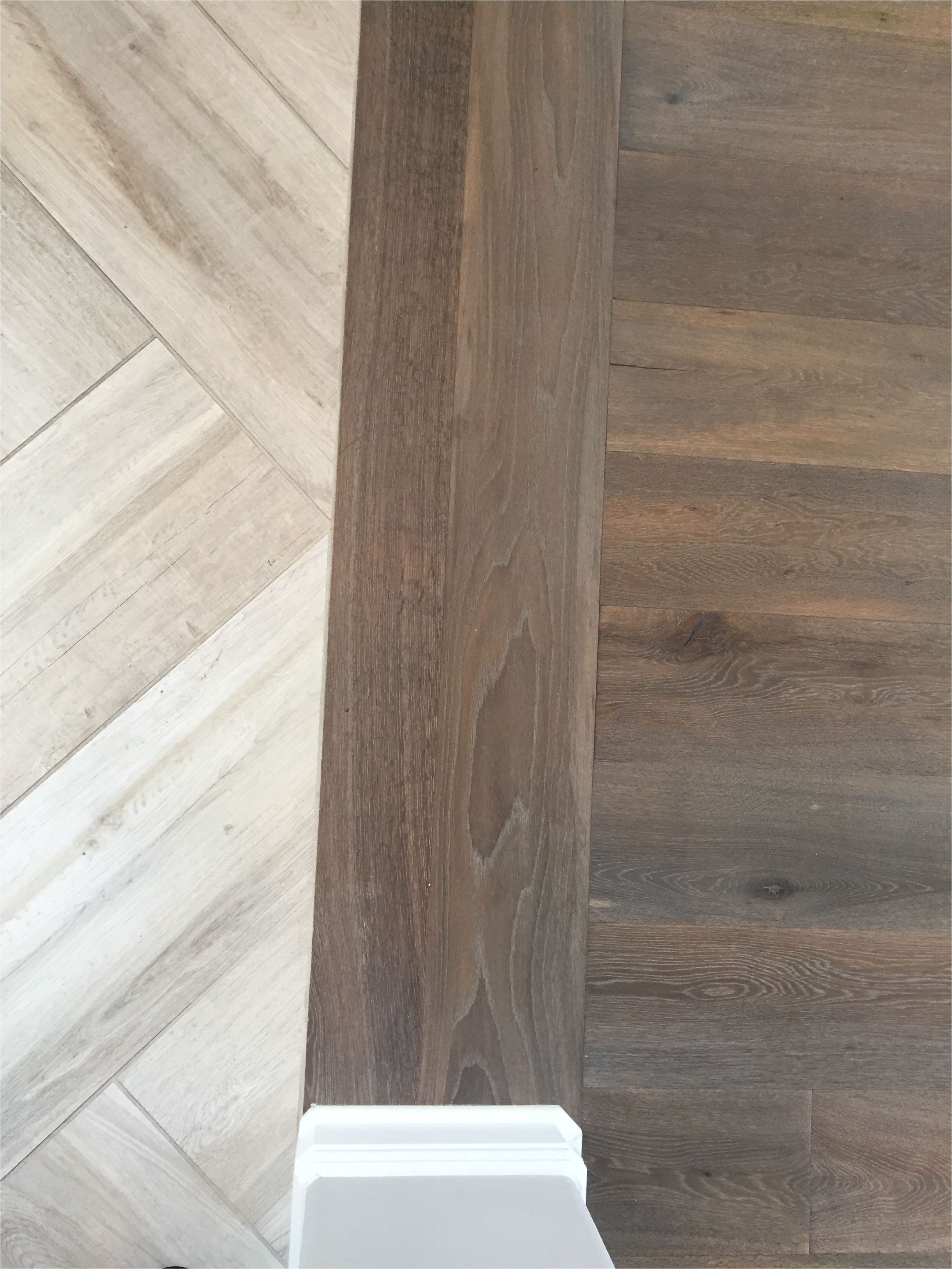 Back Nailing Hardwood Floors Floor Transition Laminate to Herringbone Tile Pattern Model