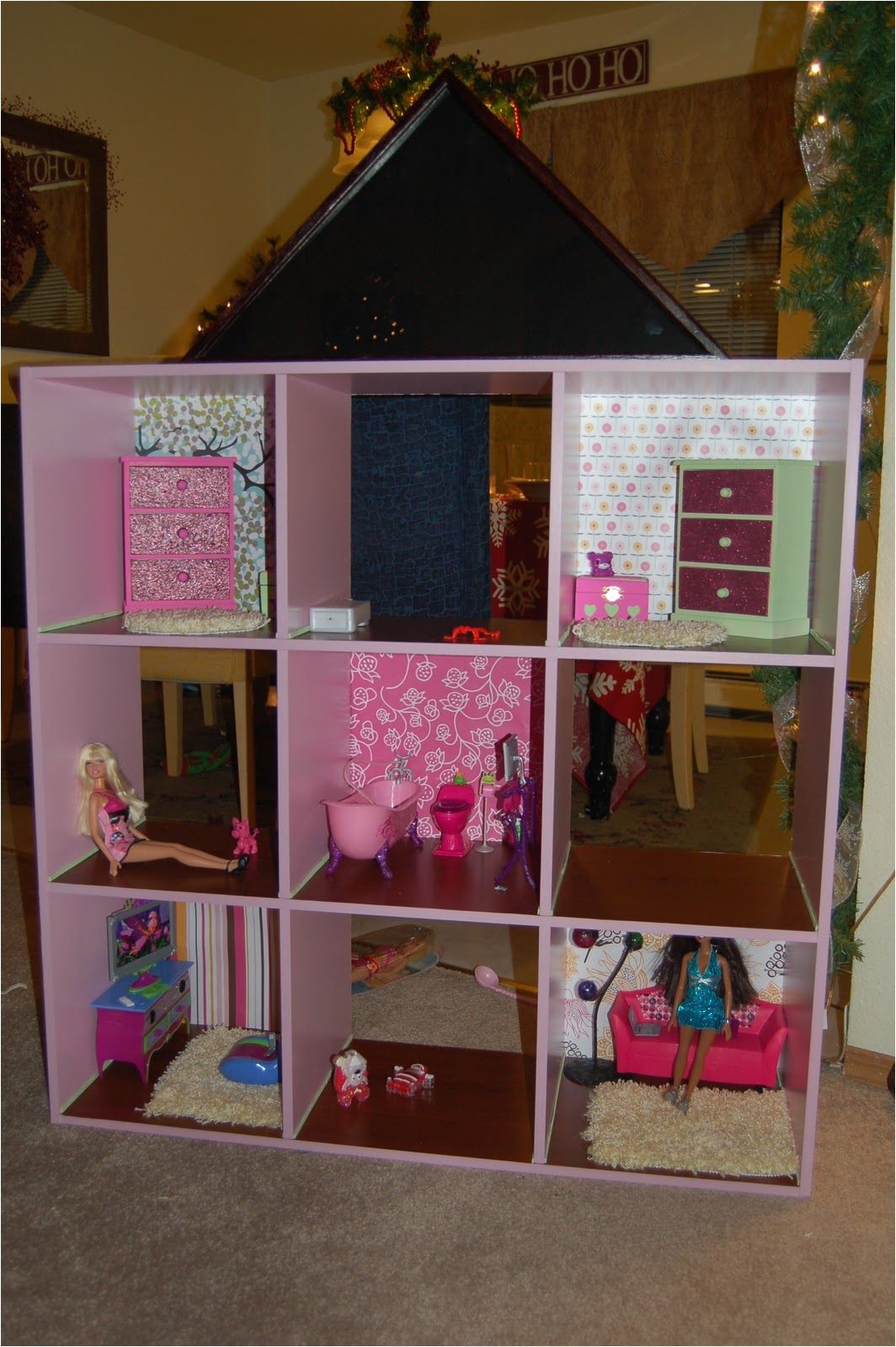 my girls really want a barbie doll house have you seen how expensive those things are wow this is a great idea