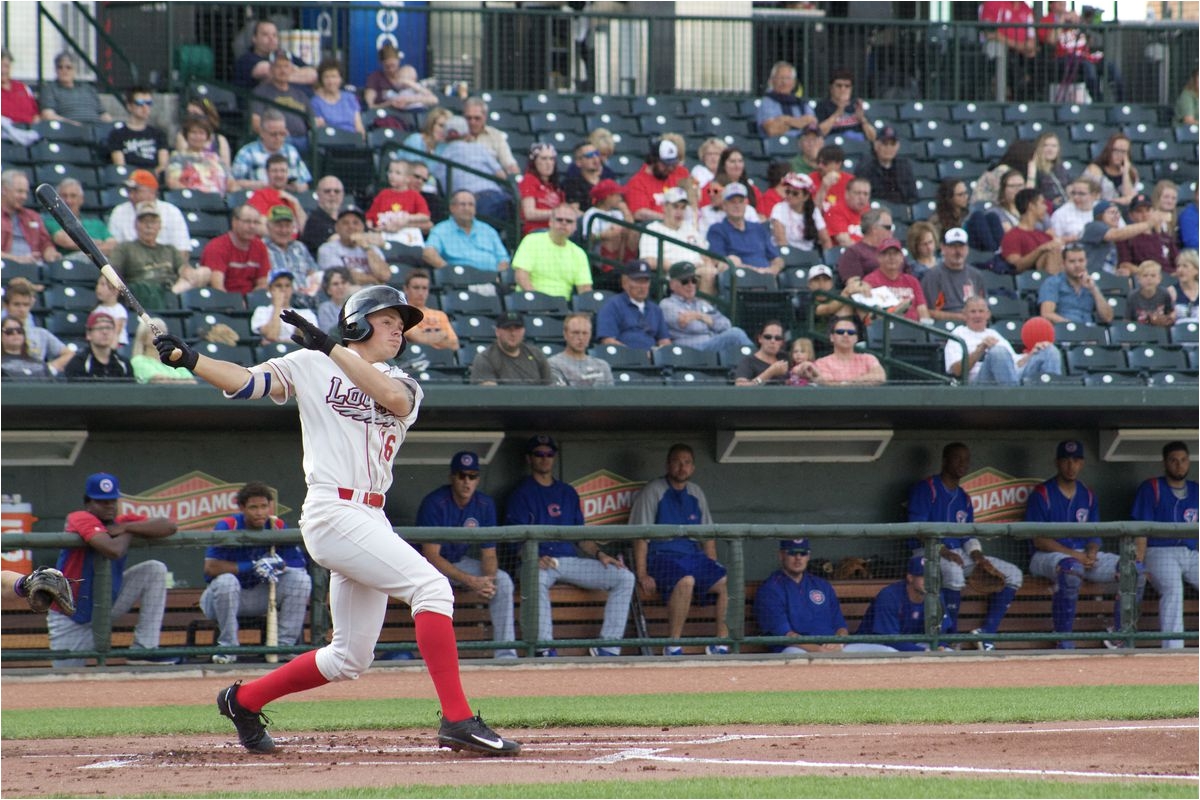gavin lux hit 244 331 362 with 14 doubles eight triples and seven home runs in 111 games with class a great lakes in 2017 photo credit great lakes