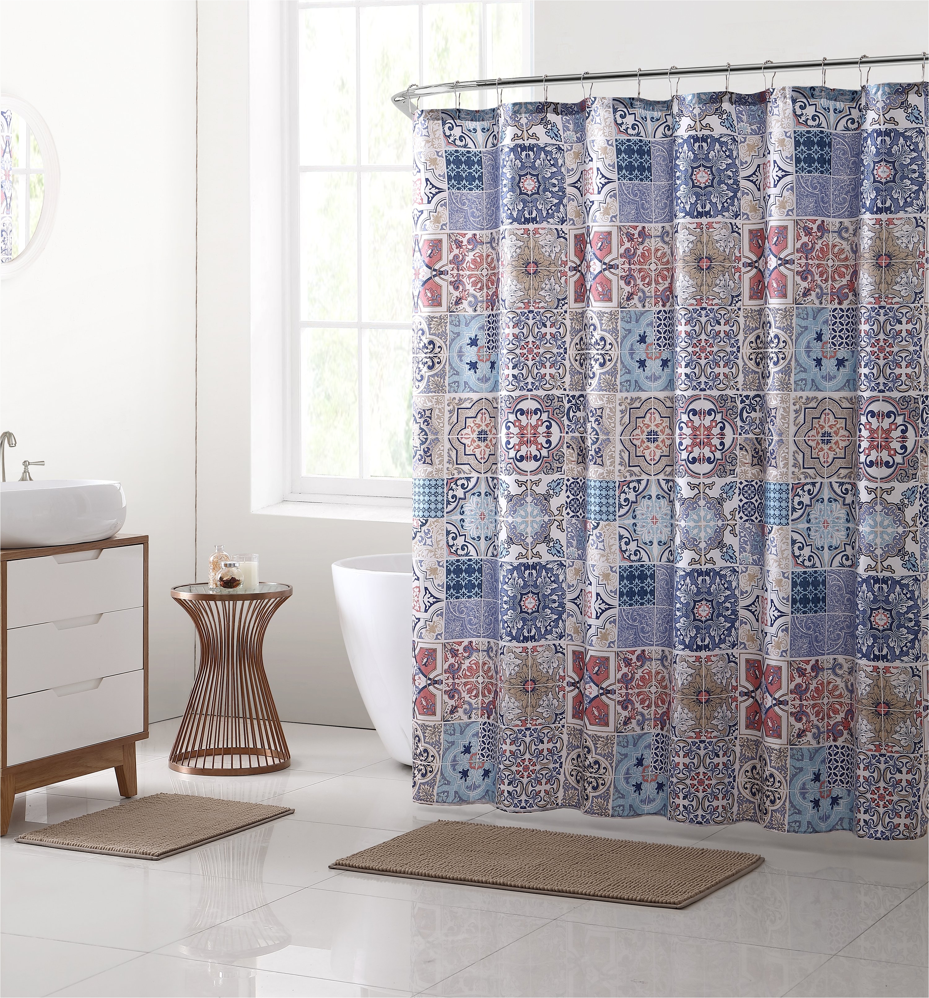 vcny home azulejos moroccan pattern bath set