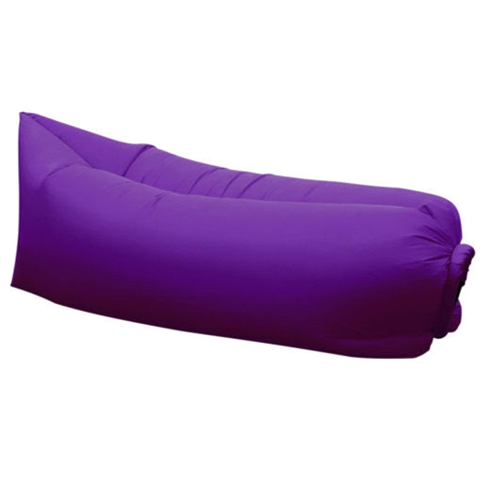 inflatable air sofa bed lazy sleeping camping bag beach hangout couch windbed
